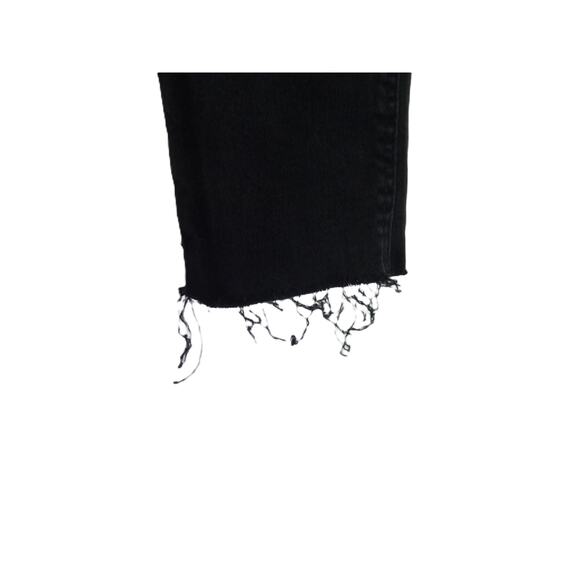 Zara Black Denim Stretch Skinny Jeans Distressed 4 - Picture 4 of 8